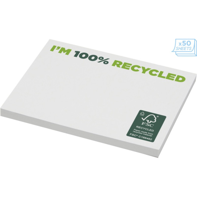 Custom Printed Sticky-Mate Recycled Sticky Notes 100X75mm - Image 2