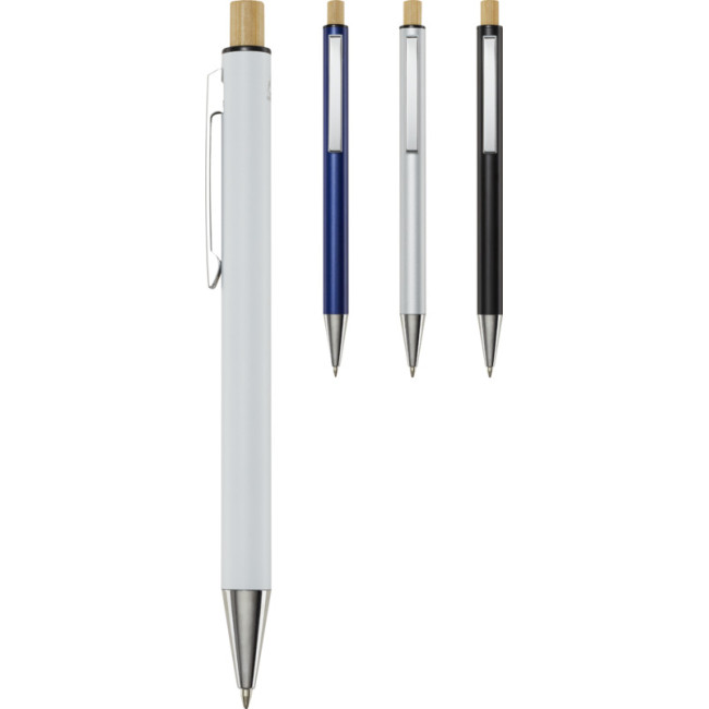 Custom Printed Cyrus Recycled Aluminium Ballpoint Pen - Image 1