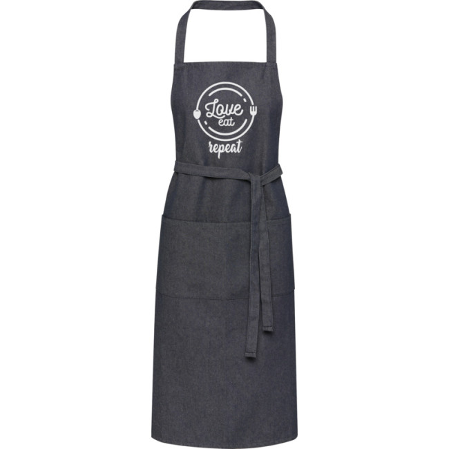 Custom Printed Nima 320g/m2 Aware™ Denim Apron - Image 1