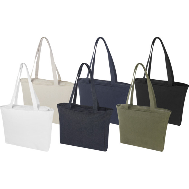 Custom Printed Weekender 500 g/m² Aware™ Recycled Tote Bag - Image 1