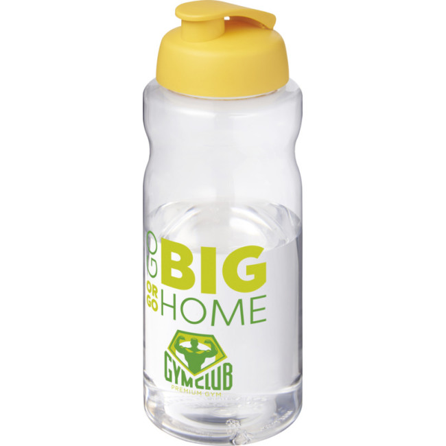 Custom Printed H2O Active  Big Base 1 Litre Flip Lid Sport Bottle - Image 5