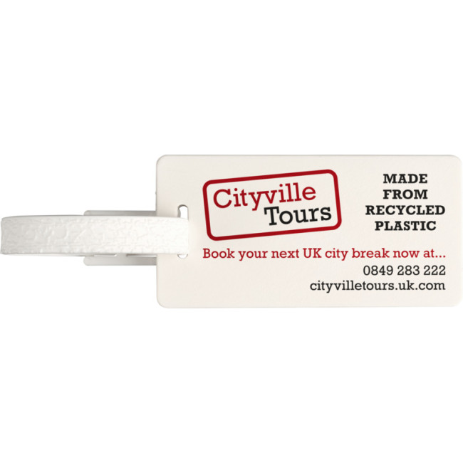 Custom Printed River Recycled Window Luggage Tag - Image 2