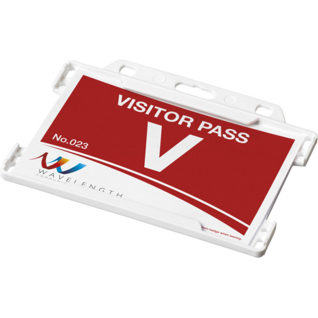 Custom Printed Vega Recycled Plastic Card Holder - Image 4