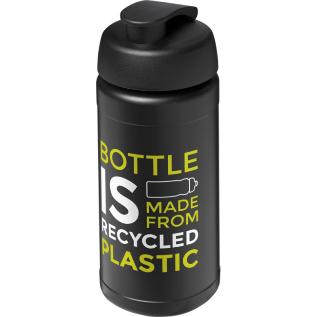 Custom Printed Baseline Recycled Sport Bottle With Flip Lid 500ml - Image 5