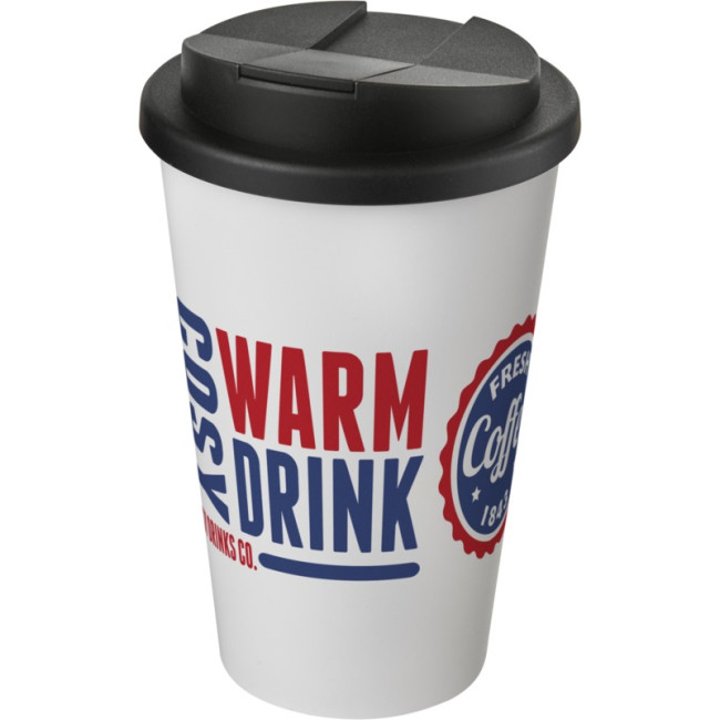 Custom Printed Americano Tumbler With Spill-Proof Lid 350ml - Image 1