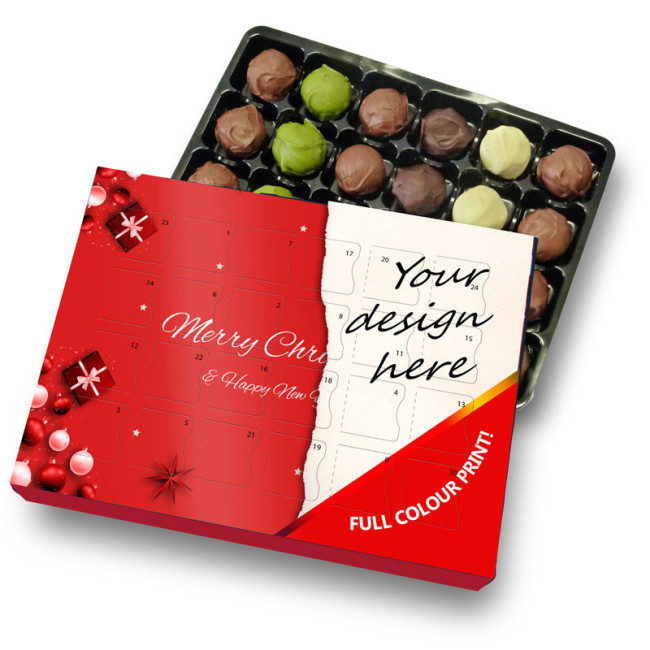 Custom Printed 24 Chocolate Truffles Advent Calendar - Image 1