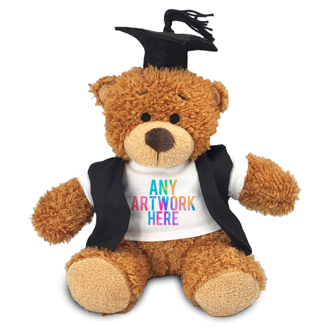 Custom Printed Anne Soft Toy Teddy Bear In Graduate Outfit 17cm