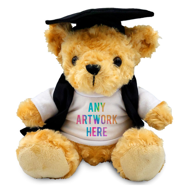 Custom Printed Victoria Soft Toy Teddy Bear In Graduate Outfit 19cm