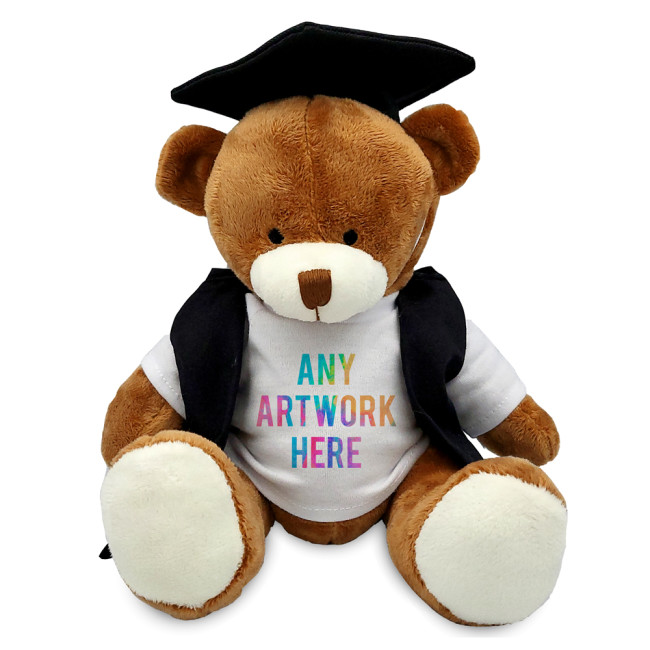 Custom Printed Richard Soft Toy Teddy Bear In Graduate Outfit