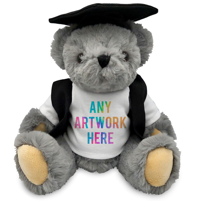 Custom Printed Archie Jointed Soft Toy Teddy Bear In Graduate Outfit