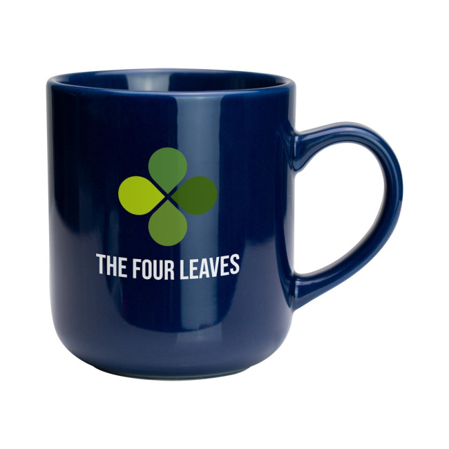 Custom Printed Clover Earthenware Mug 420ml - Image 2