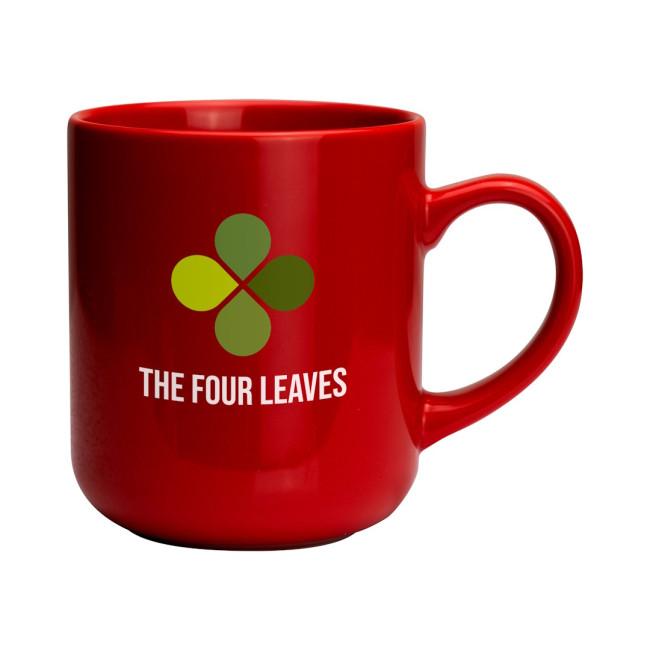 Custom Printed Clover Earthenware Mug 420ml - Image 4