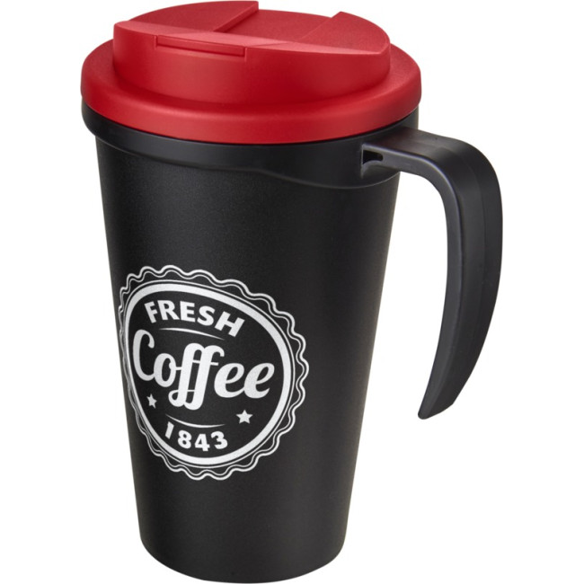 Custom Printed Americano Grande Mug With Spill-Proof Lid 350ml - Image 2