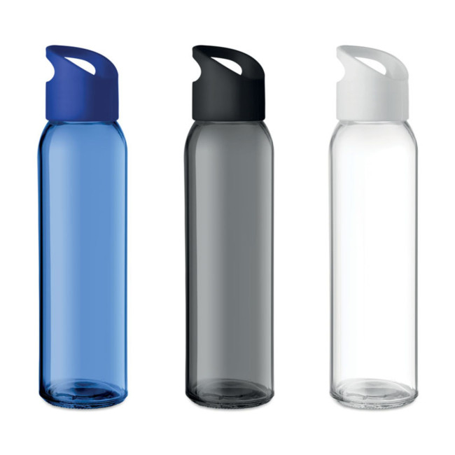 Custom Printed Glass Drinking Bottle 470ml - Image 1