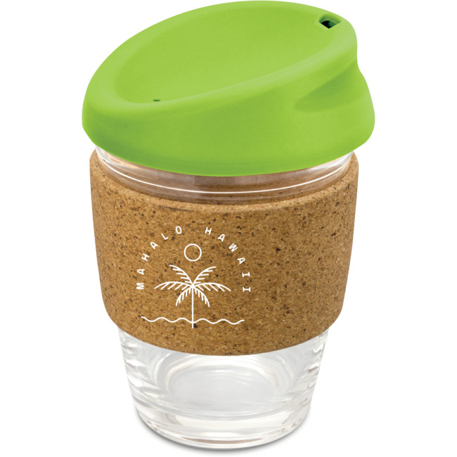 Custom Printed Kiato Cup With Cork Band 350ml - Image 2