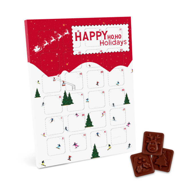 Custom Printed Maxi Advent Calendar Vegan Dark Chocolate 71% Cocoa - Image 1