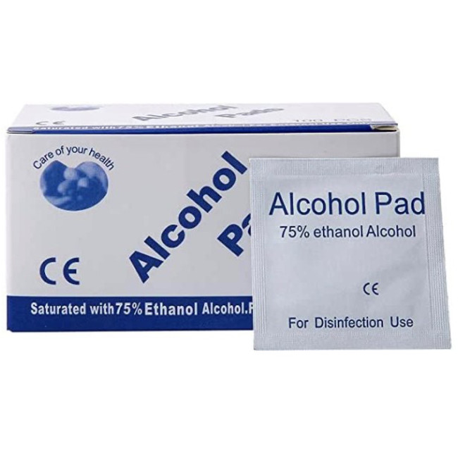 Custom Printed Disposal Alcohol Wipes 50 Pack