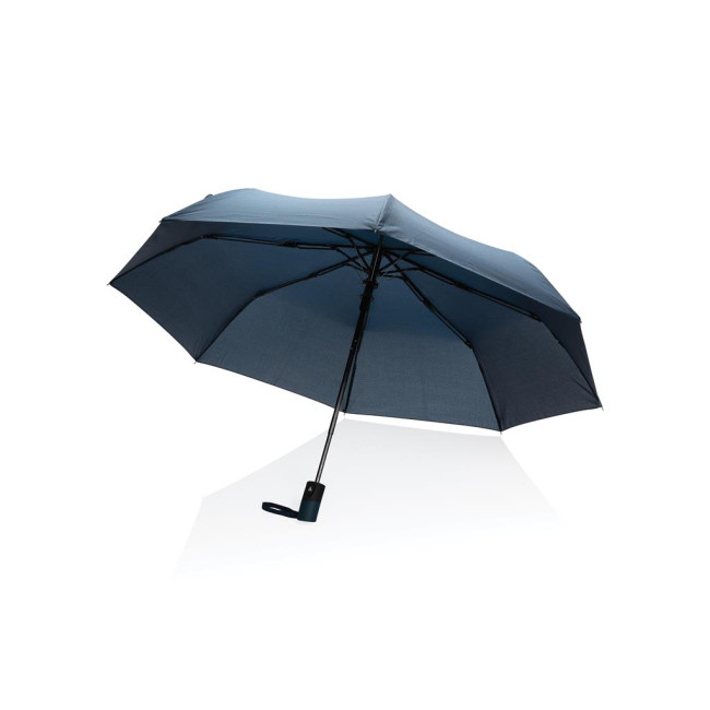 Custom Printed Impact Aware Rpet Mini Auto Open Umbrella 21" - Image 1