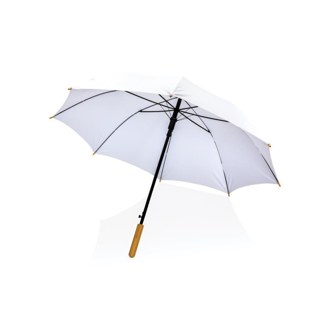 Custom Printed Impact Aware Rpet Auto Open Bamboo Umbrella 23" - Image 4