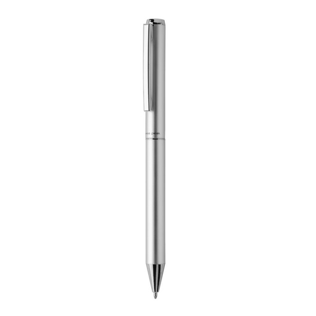 Custom Printed Swiss Peak Cedar RCS Certified Recycled Aluminium Pen - Image 1