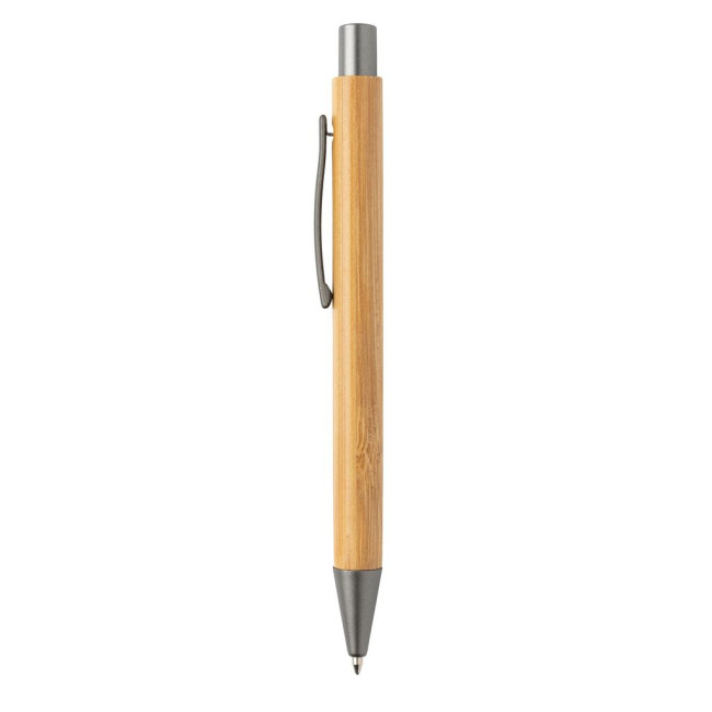 Custom Printed Slim Design Bamboo Pen