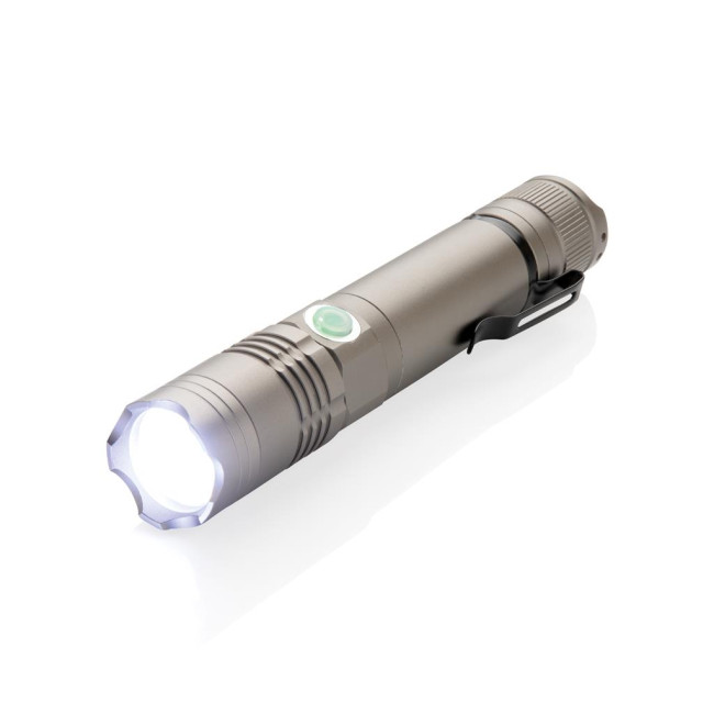 Custom Printed Rechargeable Flashlight 3W