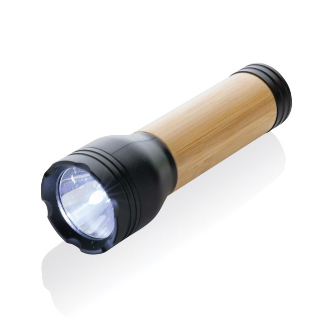 Custom Printed Lucid RCS Certified Recycled Plastic & Bamboo Torch 3W