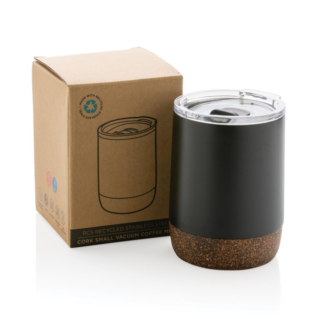 Custom Printed RCS Re-Steel Cork Small Vacuum Coffee Mug 180ml - Image 4