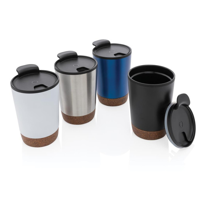 Custom Printed GRS Rpp Stainless Steel Cork Coffee Tumbler 300ml - Image 5