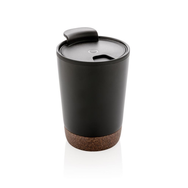 Custom Printed GRS Rpp Stainless Steel Cork Coffee Tumbler 300ml - Image 4