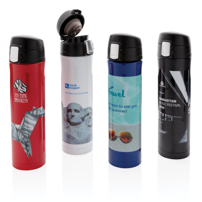 Custom Printed RCS Re-Steel Easy Lock Vacuum Flask 450ml - Image 2