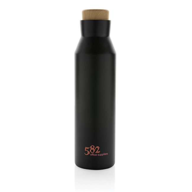 Custom Printed Gaia RCS Certified Recycled Stainless Steel Vacuum Bottle 600ml - Image 4