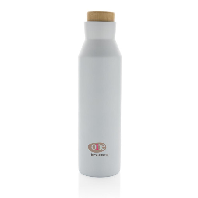 Custom Printed Gaia RCS Certified Recycled Stainless Steel Vacuum Bottle 600ml - Image 2