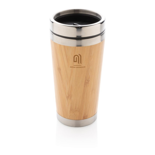 Custom Printed Bamboo Tumbler 450ml