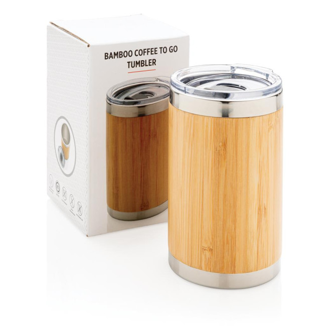 Custom Printed Bamboo Coffee To Go Tumbler 270ml