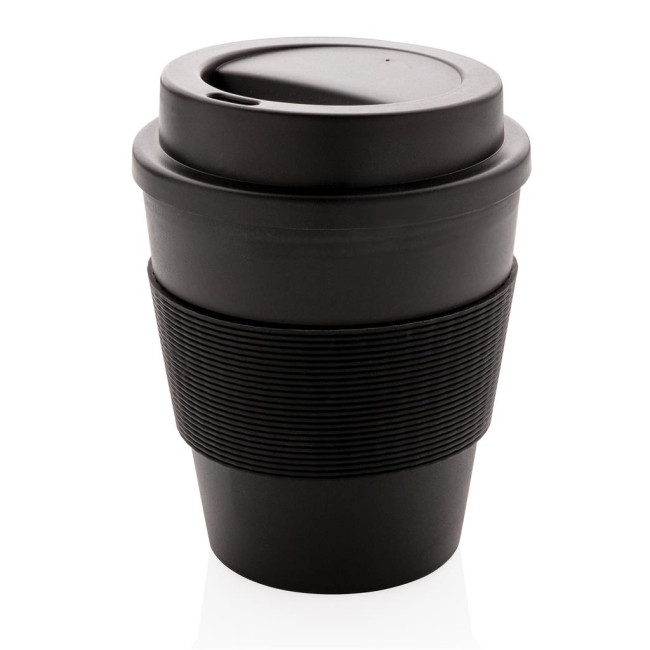 Custom Printed Reusable Coffee Cup With Screw Lid 350ml - Image 2