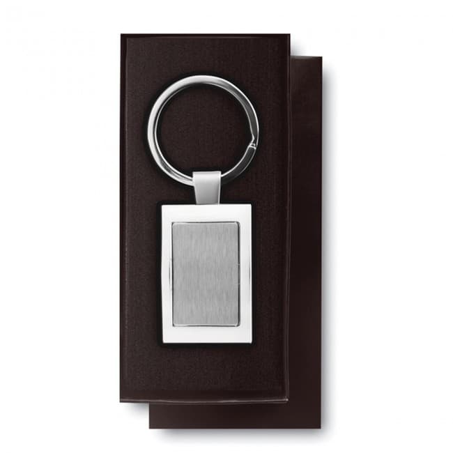 Custom Printed Rectangular Metal Keyring - Image 6