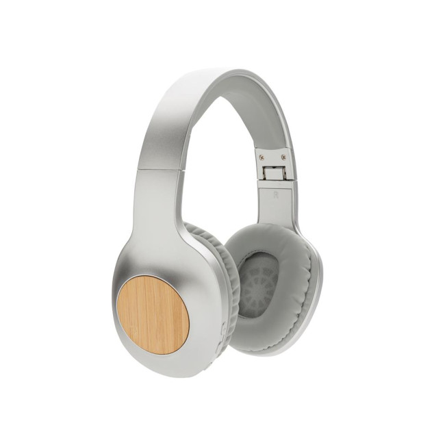 Custom Printed Dakota Bamboo Wireless Headphones