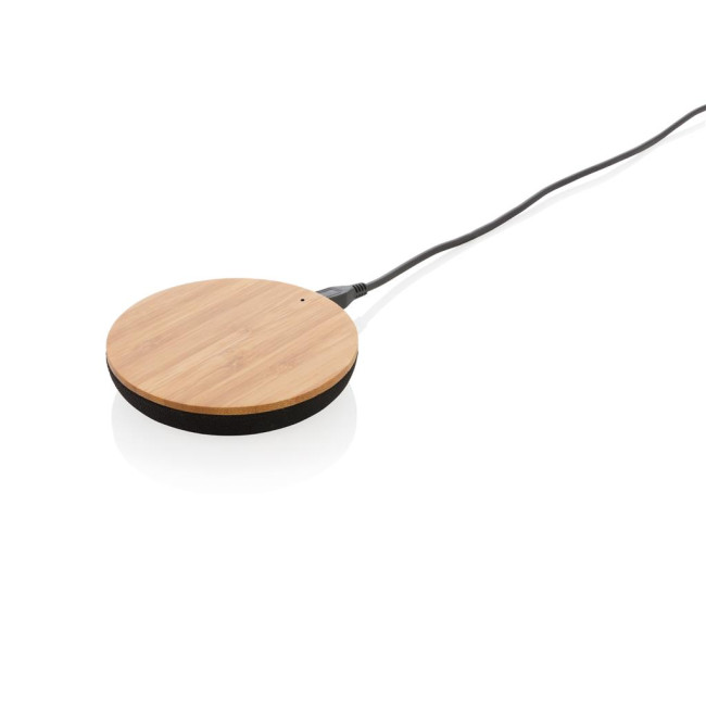 Custom Printed Bamboo X Wireless Charger 5W