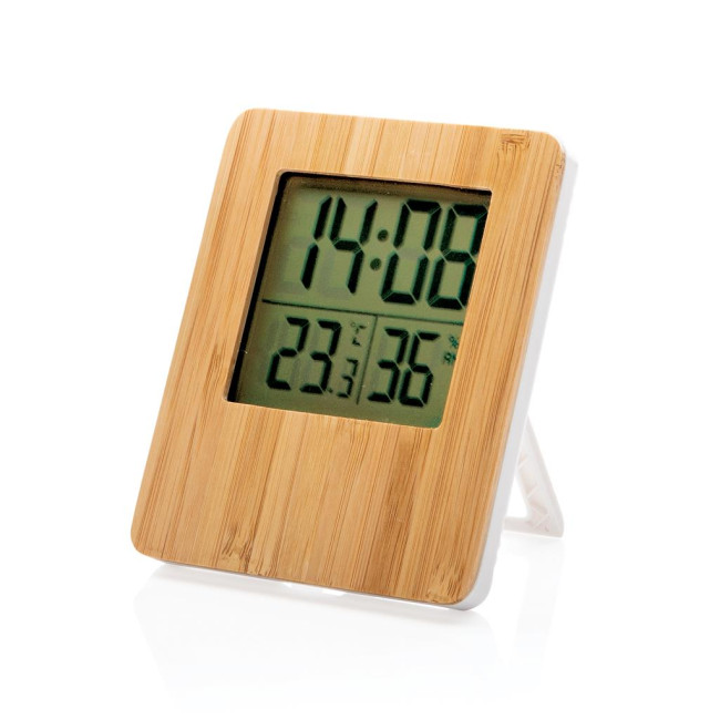 Custom Printed Bamboo Weather Station