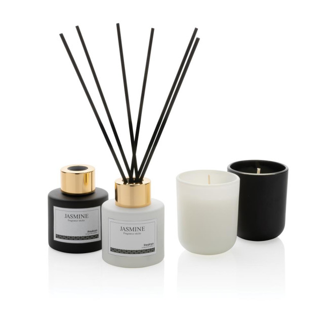 Custom Printed Ukiyo Candle And Fragrance Sticks Gift Set