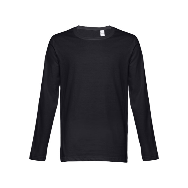 Custom Printed Bucharest Men's Long Sleeve T-Shirt - Image 4