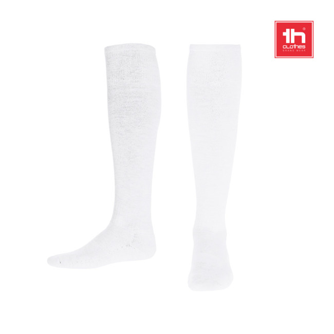 Custom Printed Run Mid-Calf Sports Socks White