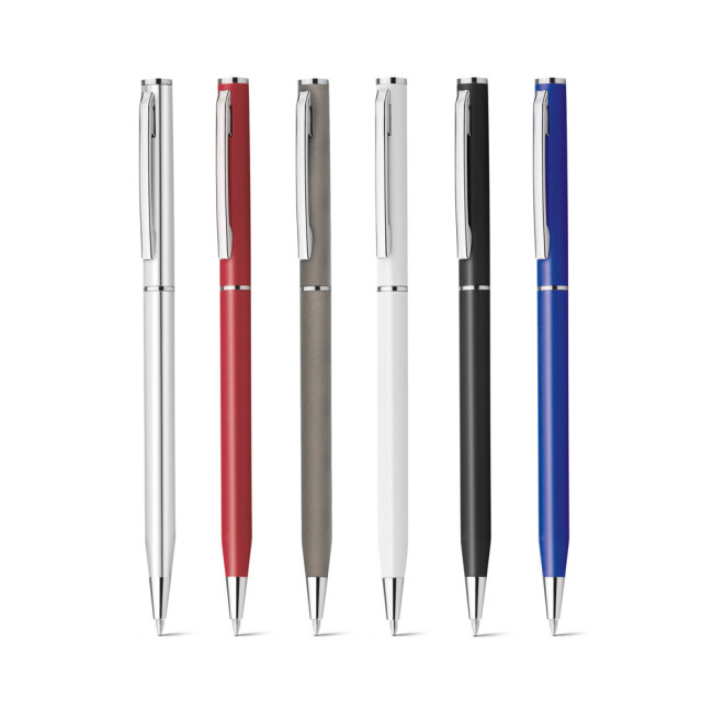 Custom Printed Lesley Metallic Metal Ballpen With Clip