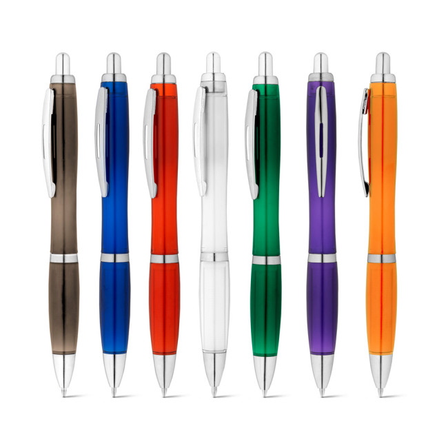 Custom Printed Swing rPET Ballpen With Metal Clip