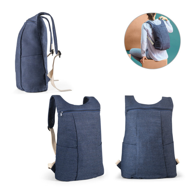 Custom Printed Denim Backpack 300 g/m²