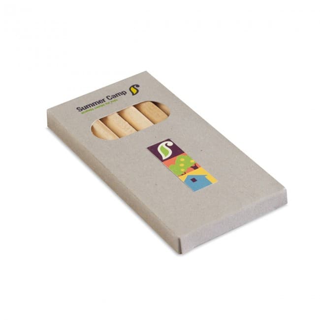 Custom Printed 6 Coloured Pencils In Box - Image 3