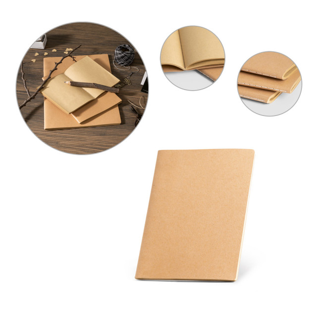 Custom Printed Alcott Kraft Paper A5 Notepad 250 g/m²