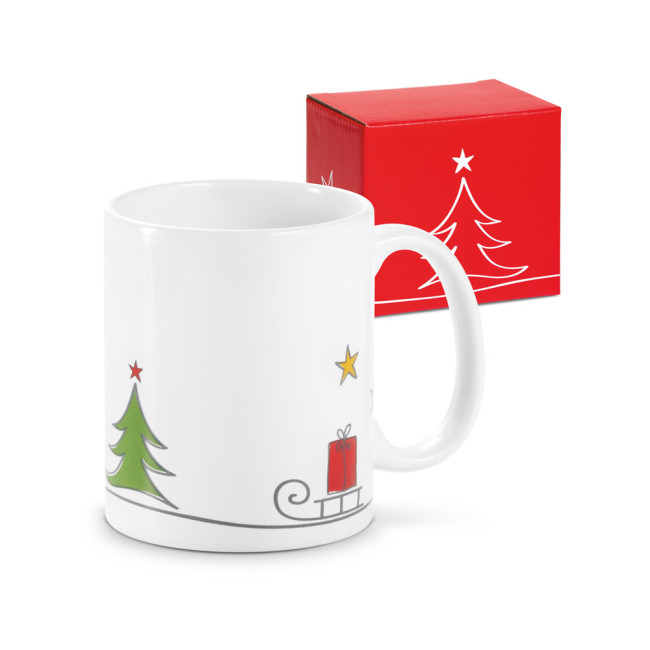 Custom Printed Ancelle Christmas Mug 350ml