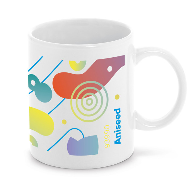 Custom Printed Aniseed Sublimation Ceramic Mug 350ml